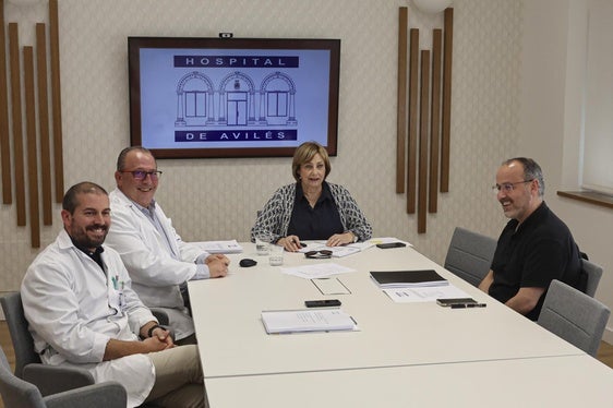 Reunión del patronato de la Fundación Hospital de Avilés, presidido por la alcaldesa Mariví Monteserín.