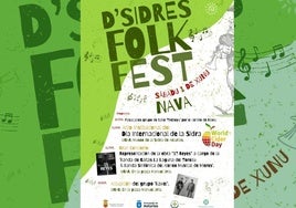 Cartel del festival que se desarrollará el sábado, 1 de junio, en Nava.