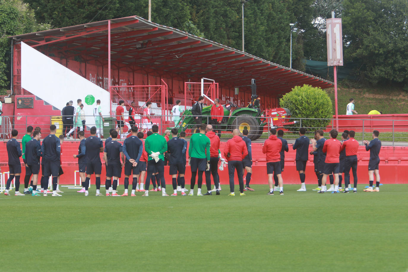 El Sporting, enfocado en preparar el partido contra el Eldense