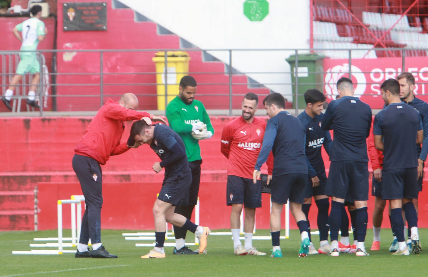 El Sporting, enfocado en preparar el partido contra el Eldense