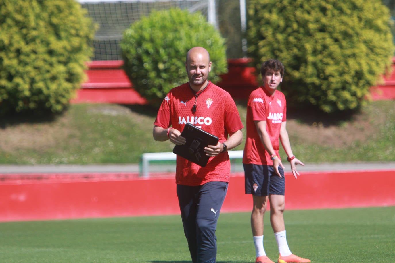 Último entrenamiento del Sporting antes de jugarse el &#039;play off&#039;