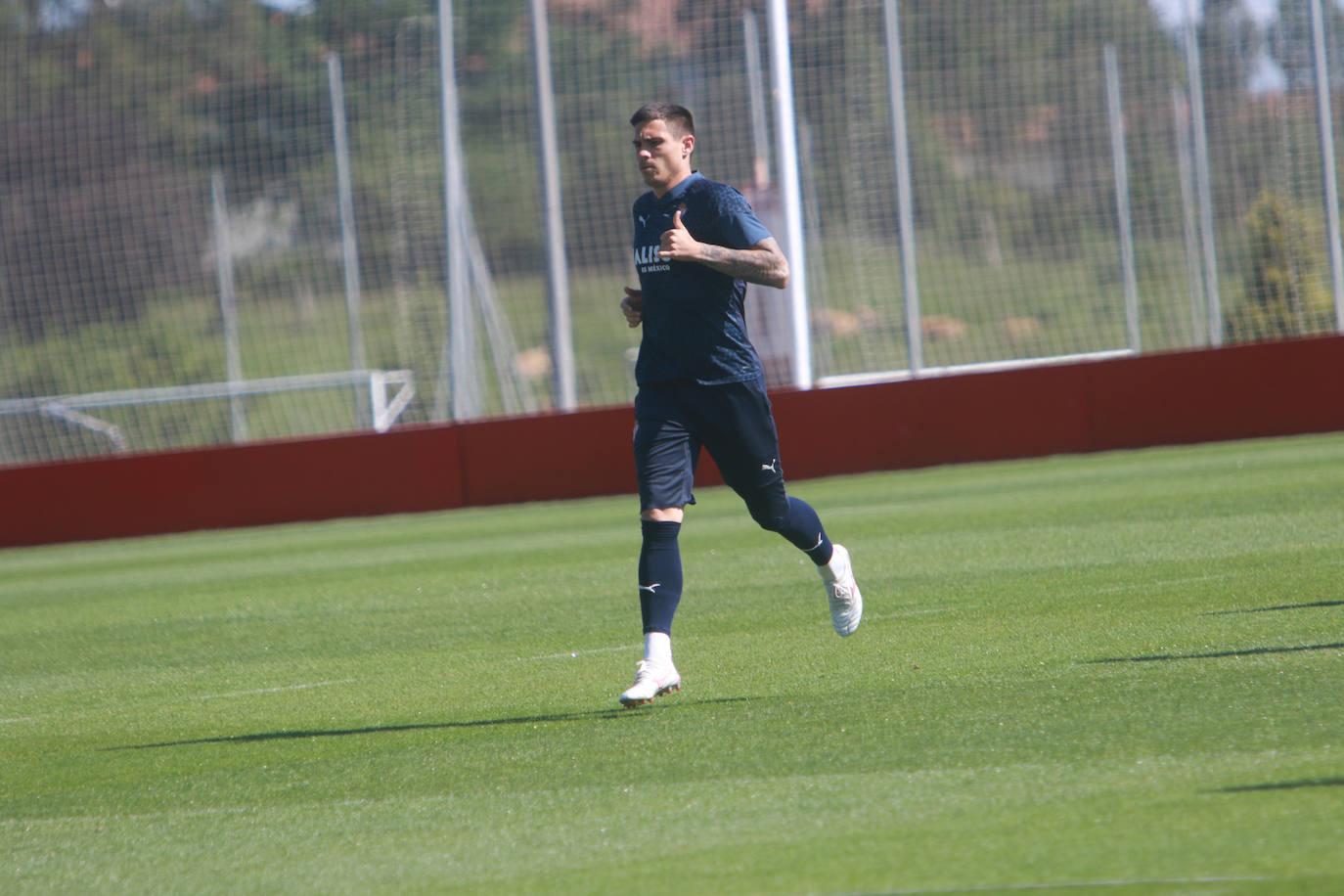 Último entrenamiento del Sporting antes de jugarse el &#039;play off&#039;