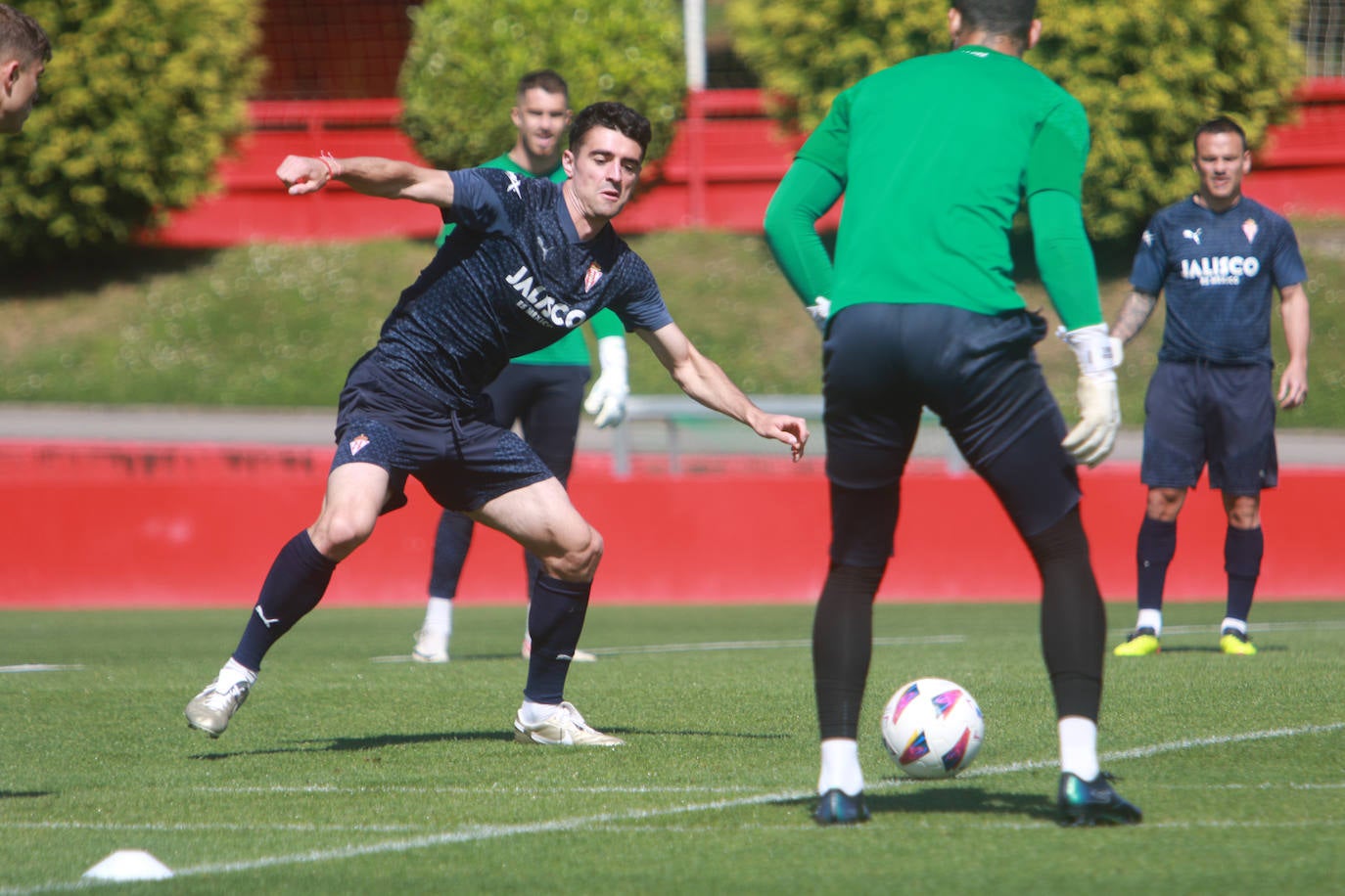 Último entrenamiento del Sporting antes de jugarse el &#039;play off&#039;