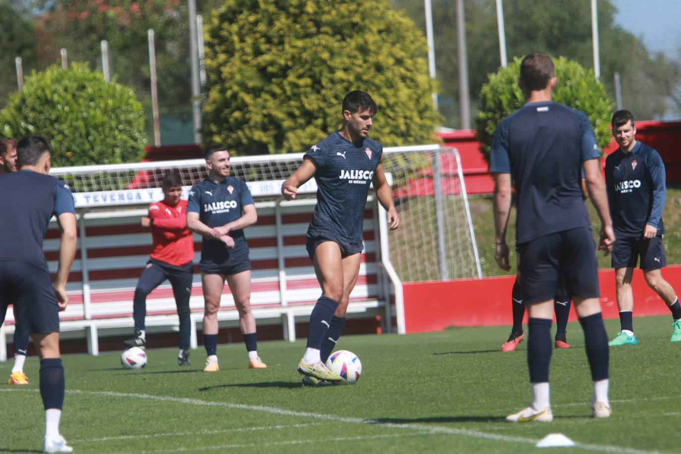 Último entrenamiento del Sporting antes de jugarse el &#039;play off&#039;