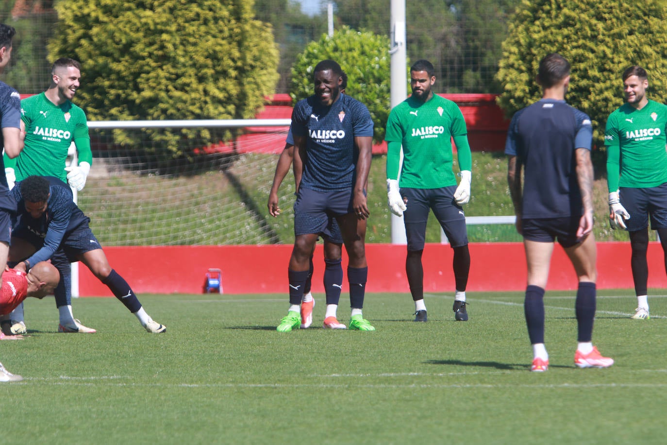 Último entrenamiento del Sporting antes de jugarse el &#039;play off&#039;