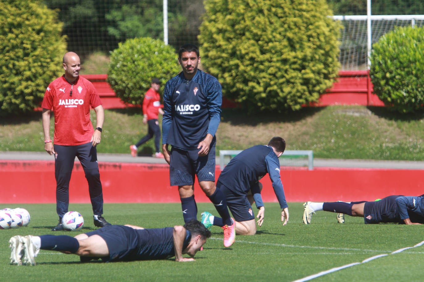 Último entrenamiento del Sporting antes de jugarse el &#039;play off&#039;