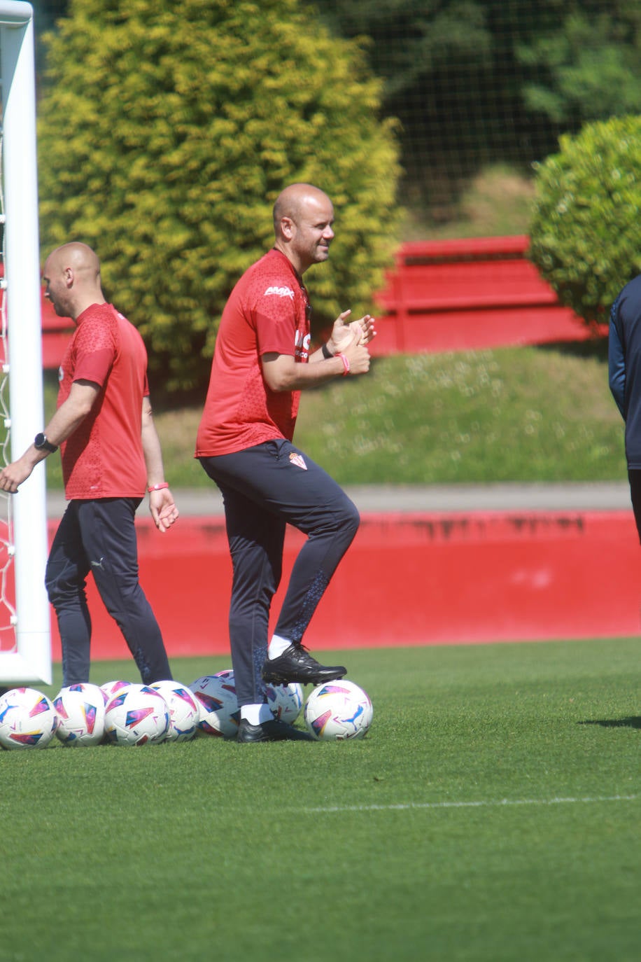 Último entrenamiento del Sporting antes de jugarse el &#039;play off&#039;