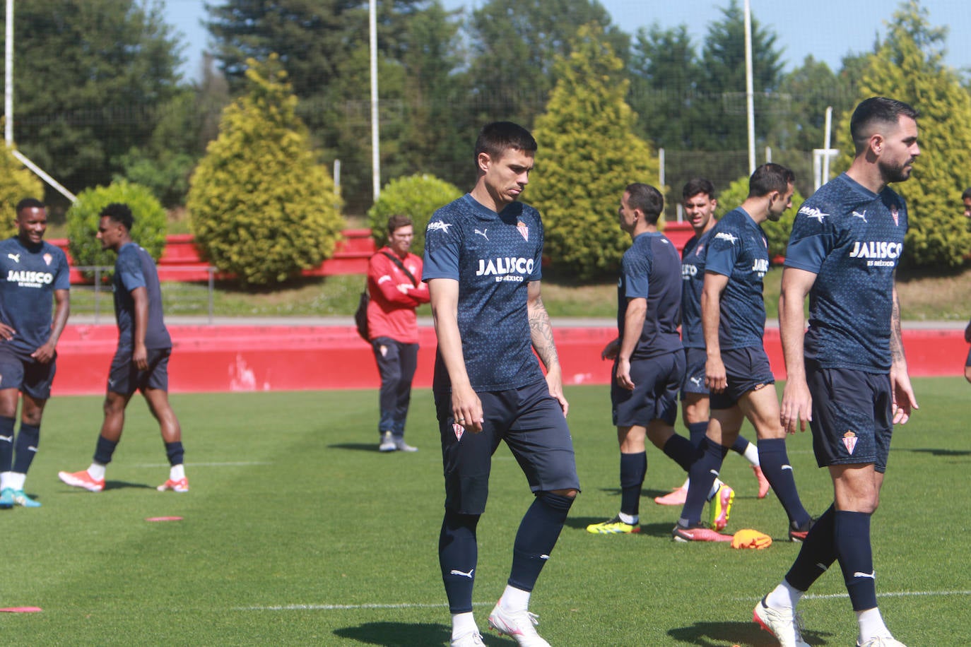 Último entrenamiento del Sporting antes de jugarse el &#039;play off&#039;