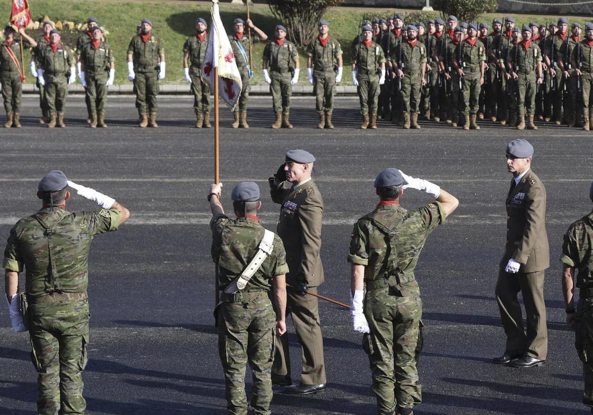 El Regimiento de Infantería Príncipe en la toma de posesión de Jesús Martínez Victoria,