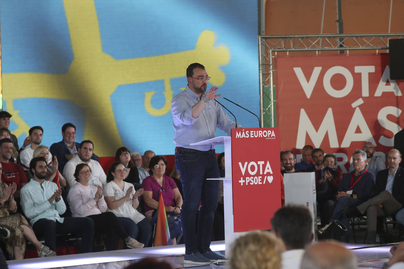 Así ha sido el mitin de Pedro Sánchez en Gijón