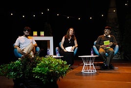 Xaime Martínez, Pilar Sánchez Vicente y Rodrigo Cuevas.