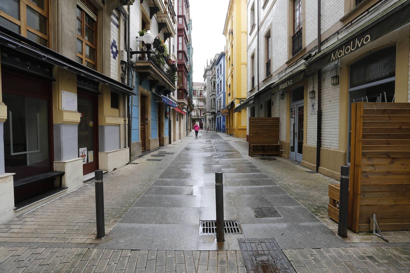 Calle Begoña de Gijón.
