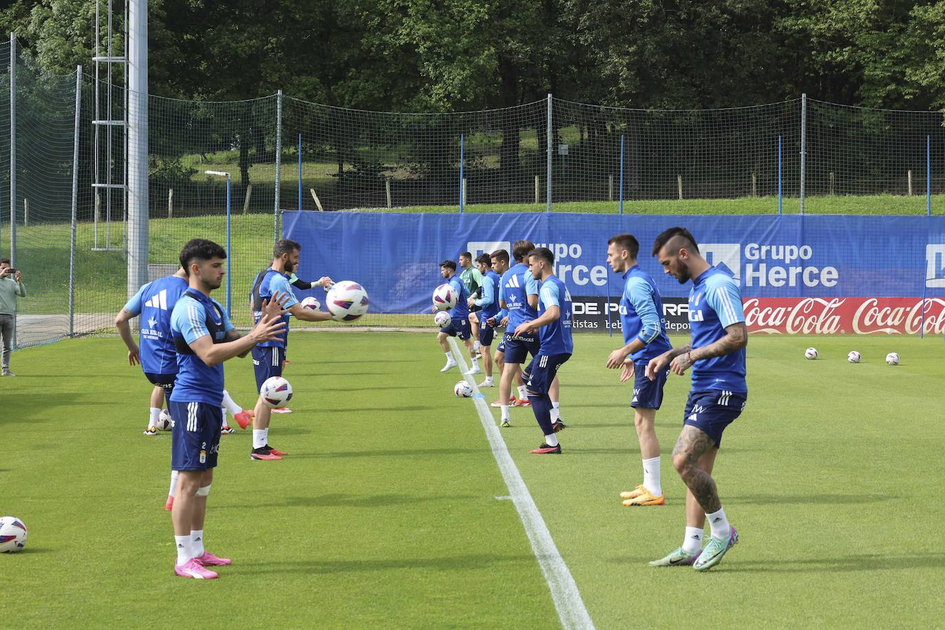 Así ha sido el primer entrenamiento del Oviedo para preparar el &#039;play off&#039; de ascenso