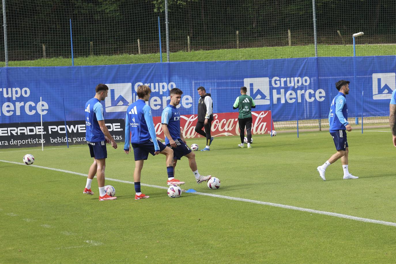 Así ha sido el primer entrenamiento del Oviedo para preparar el &#039;play off&#039; de ascenso