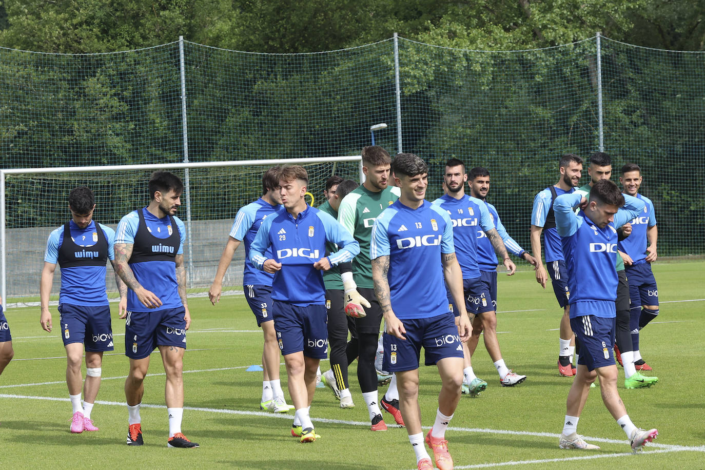 Así ha sido el primer entrenamiento del Oviedo para preparar el &#039;play off&#039; de ascenso