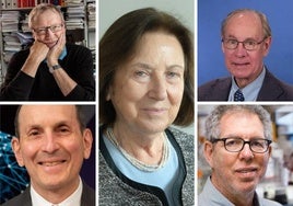 Los líderes mundiales del campo de la endocrinología Daniel J. Drucker, Jeffrey Friedman, Joel F. Habener, Jens Juul Holst y Svetlana Mojsov