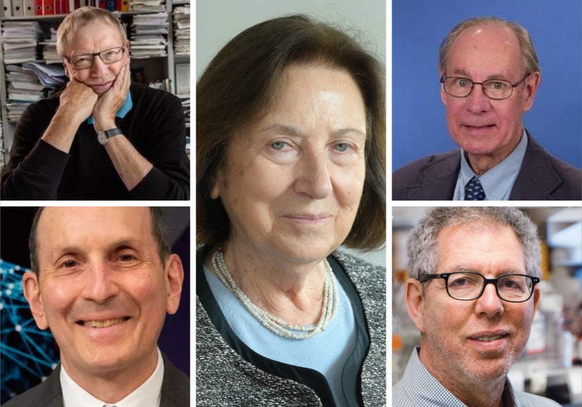 Los líderes mundiales del campo de la endocrinología Daniel J. Drucker, Jeffrey Friedman, Joel F. Habener, Jens Juul Holst y Svetlana Mojsov