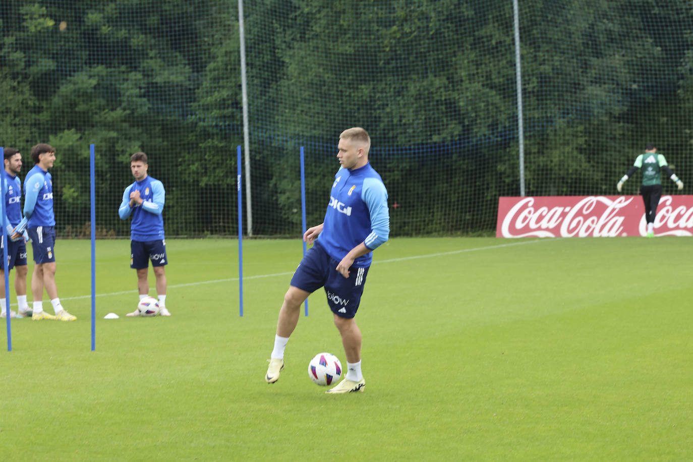 Último entrenamiento del Oviedo antes del primer partido del &#039;play off&#039;