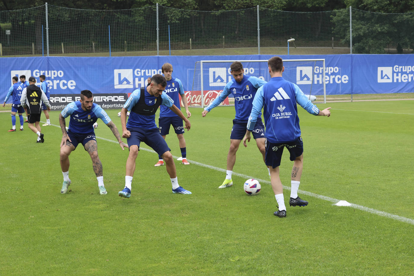 Último entrenamiento del Oviedo antes del primer partido del &#039;play off&#039;