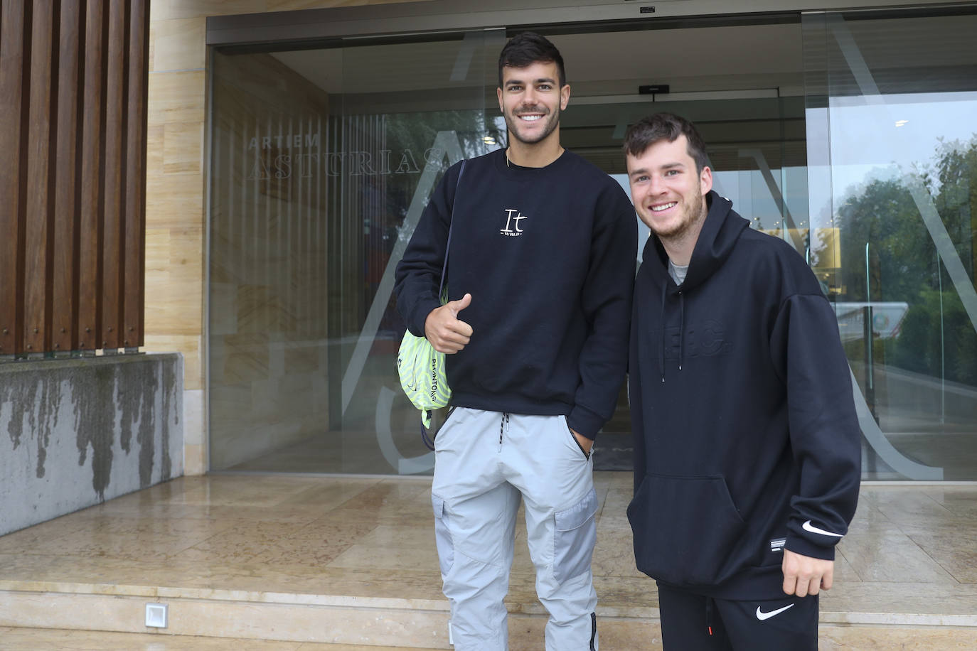 Los jugadores del Sporting se concentran en el hotel Artiem