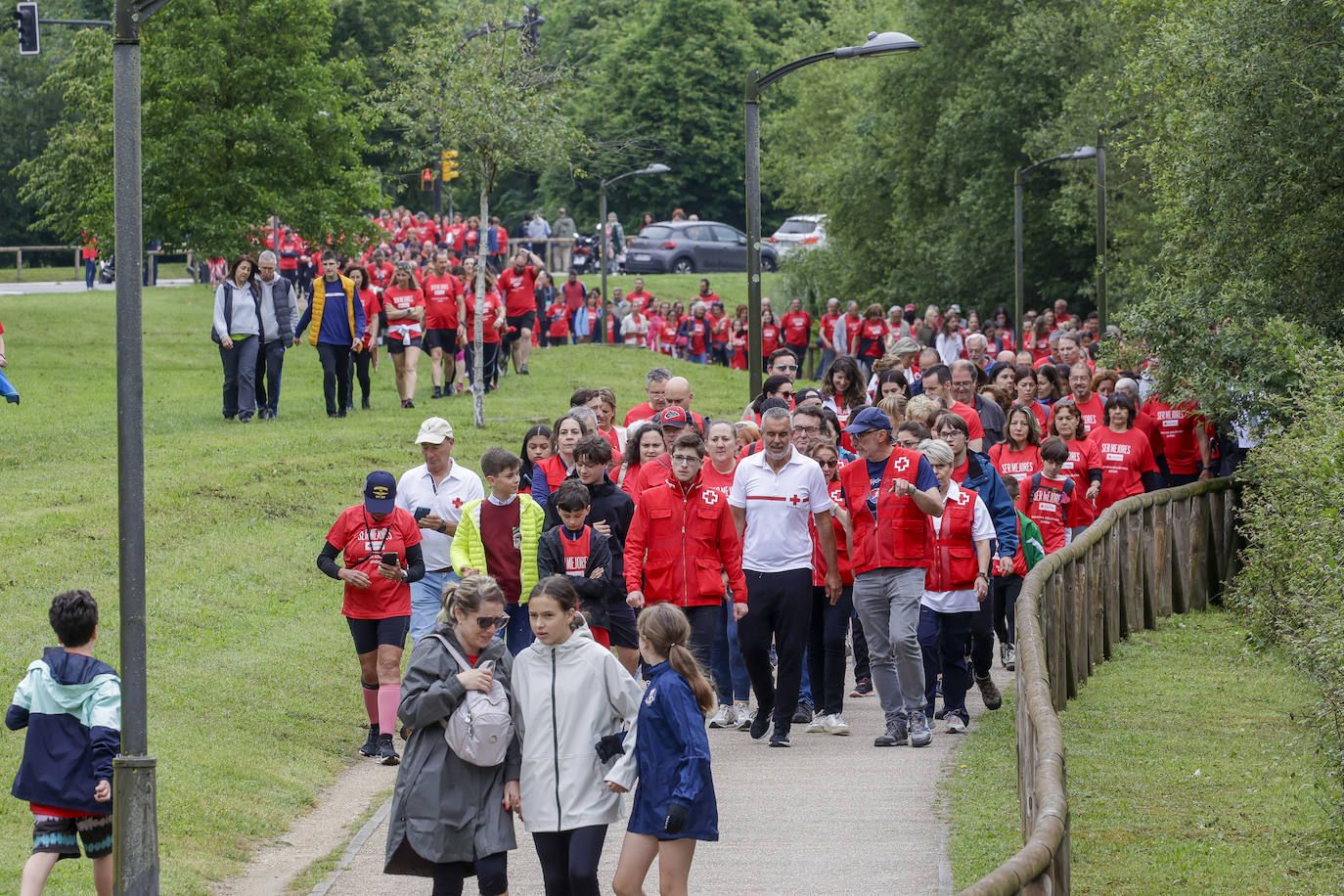 Primera marcha solidaria de Cruz Roja