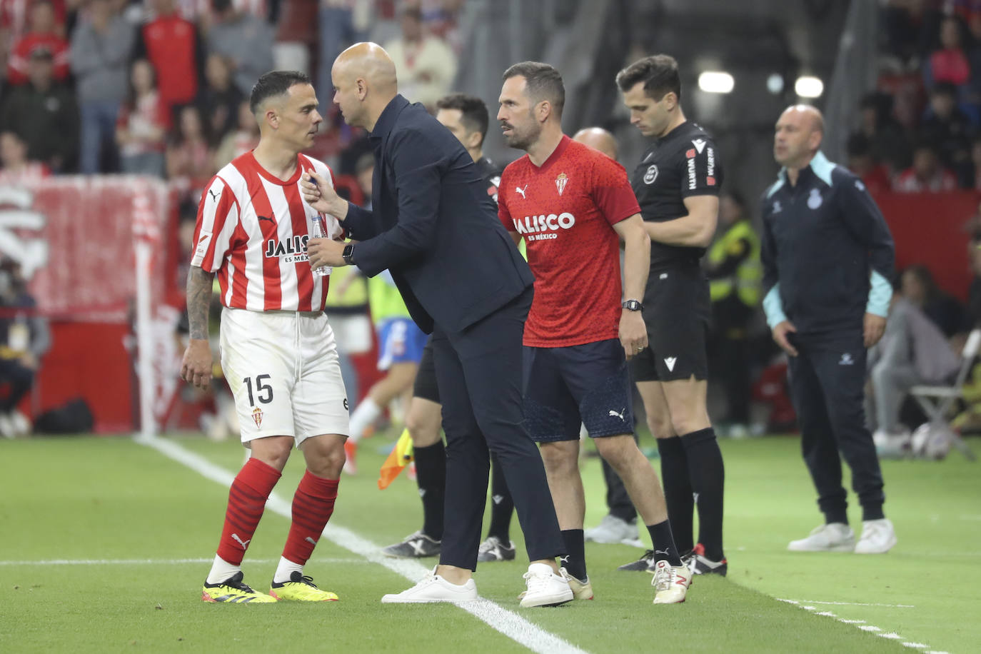 Las mejores imágenes del partido entre el Sporting y el Espanyol