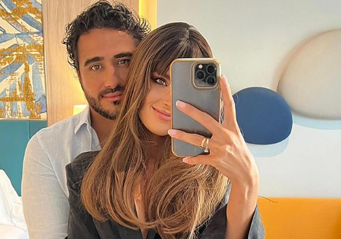 Andrea de las Heras y Alvise Pérez en una foto compartida en redes.