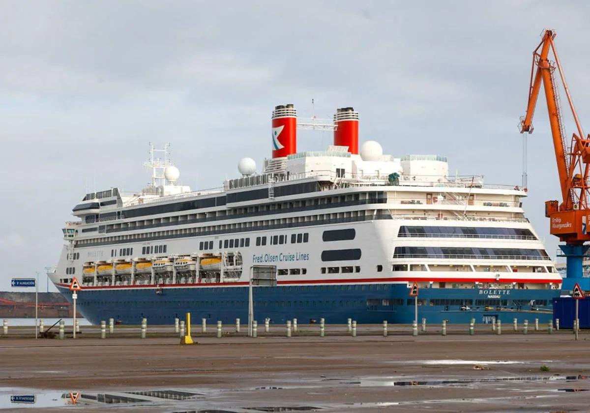 El crucero 'Bolette' atracó el pasado año, en noviembre, en el puerto de El Musel.