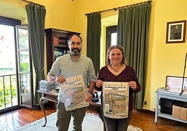 David Álvarez y Sonia Álvarez con el cartel de esta edición.