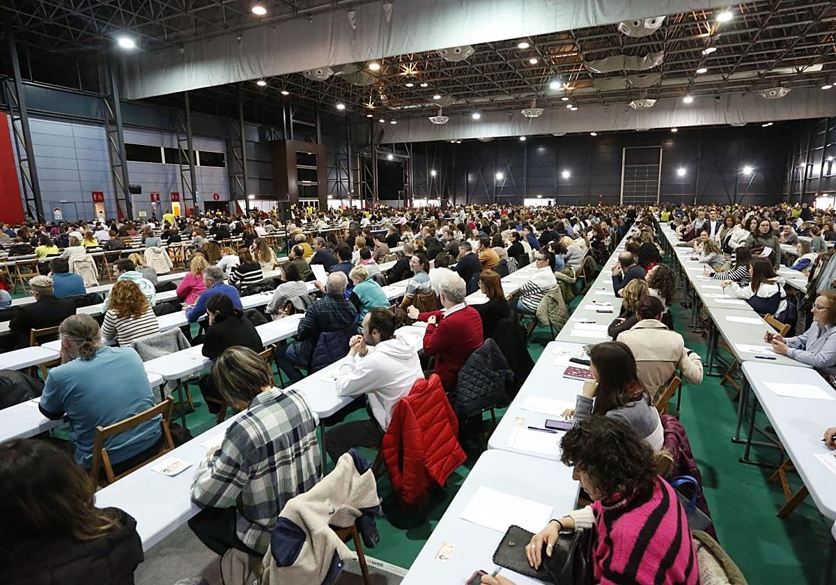 Oposición de sanidad, celebrada el pasado mes de marzo en Gijón.