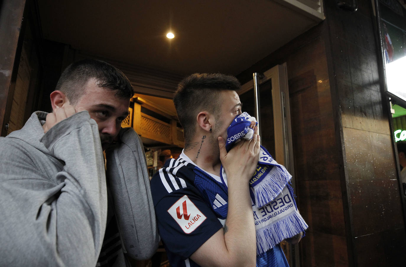 Los bares de Oviedo, a rebosar durante el partido