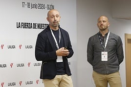 Óscar Garro y Odin Vite exponen la metodología de Mareo durante el Encuentro de Canteras.