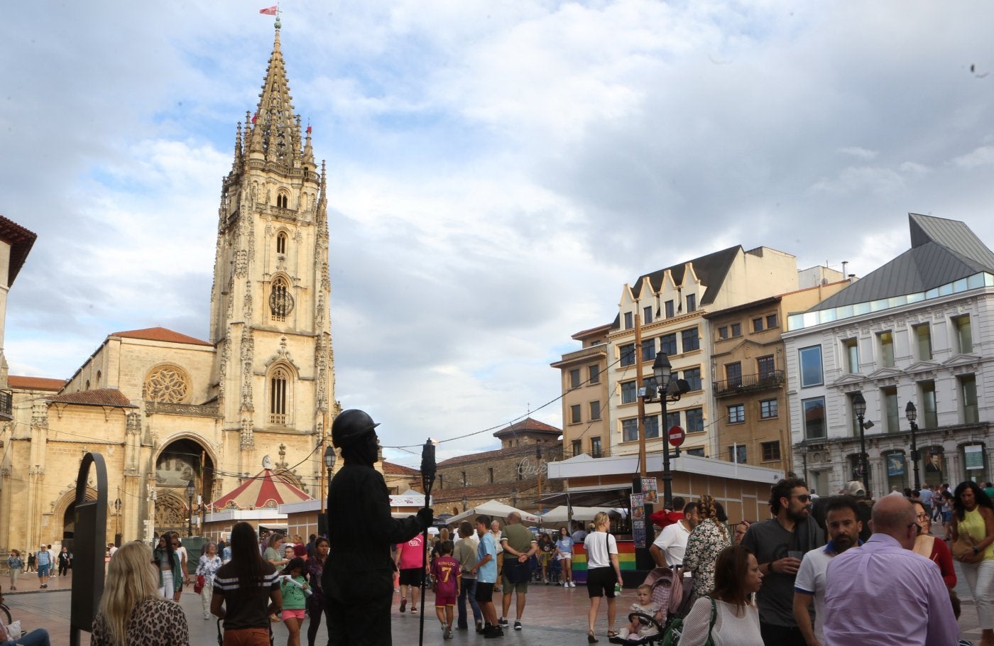 El espacio festivo de la plaza de la Catedral.