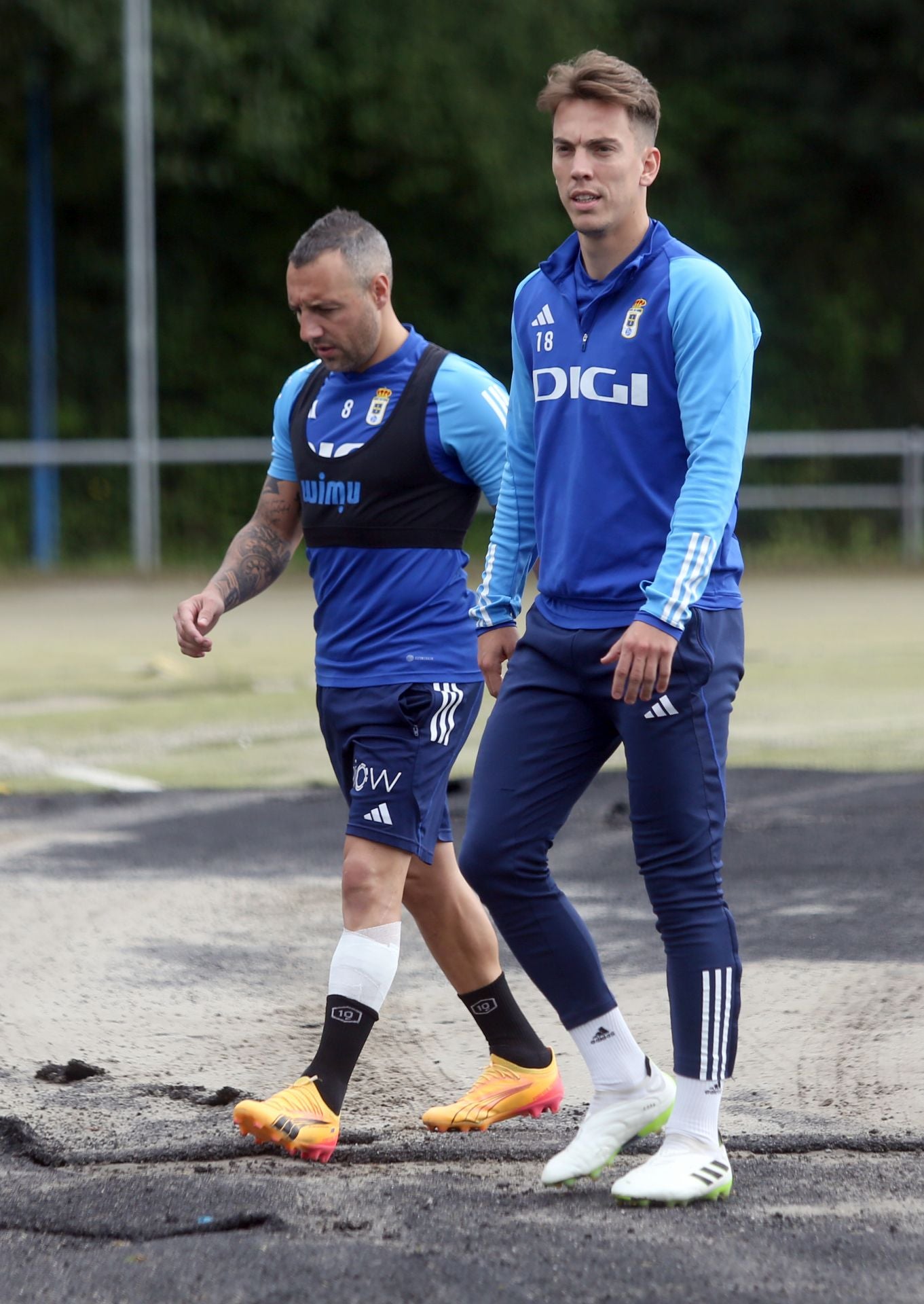 Así entrena el Real Oviedo antes del partido frente al Espanyol