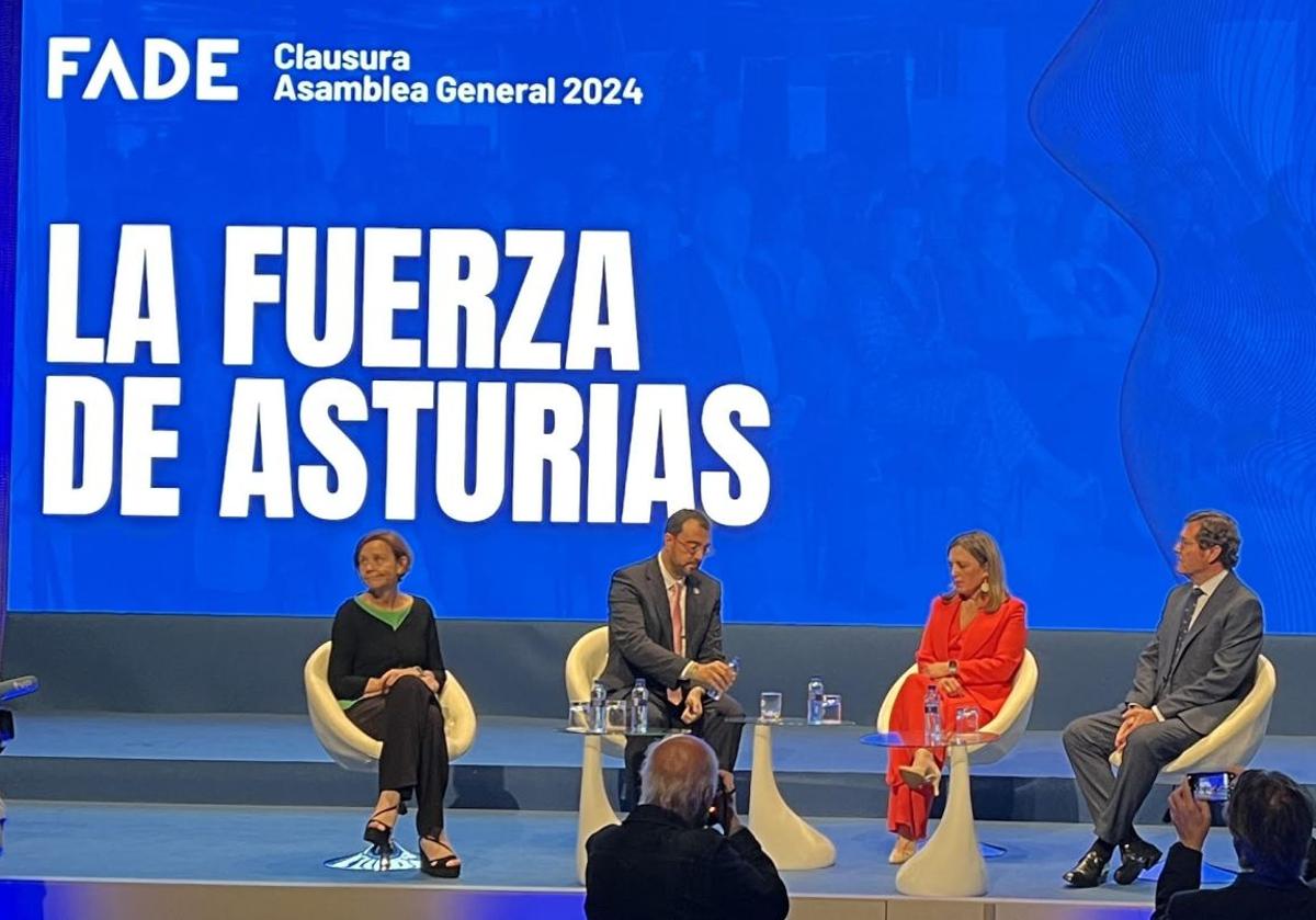 Asamblea general de Fade, en el Palacio de Congresos de la Feria de Muestras de Gijón