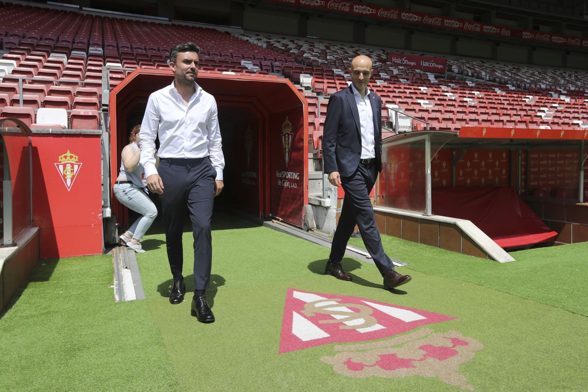 La presentación de Rubén Albés como entrenador del Sporting, en imágenes