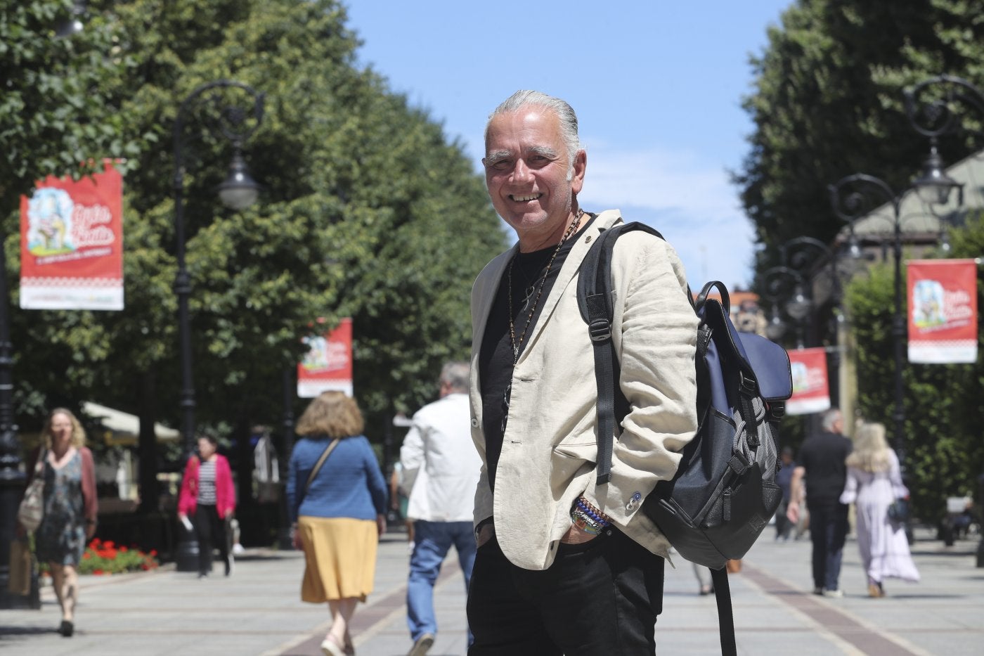 Juan Ramón Lucas, en el paseo de Begoña.