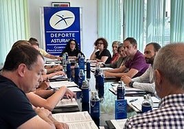 Reunión, ayer, del Consejo Asesor de la Actividad Física y el Deporte.