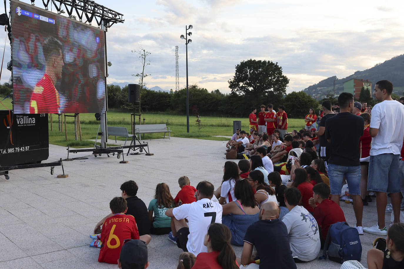 Asturias vibra con la final de la Eurocopa
