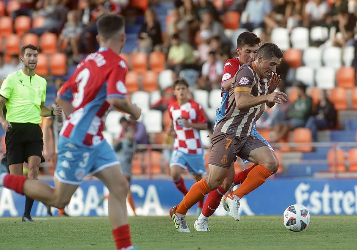 Jorge, en un partido ante el Polvorín, filial del Lugo.