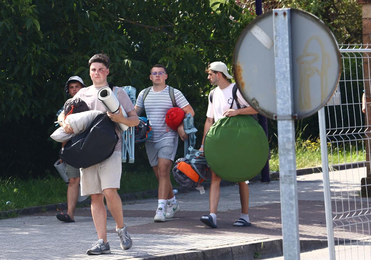 Algunos de los asistentes al festival Boombastic.