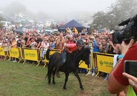 Un momento de la Fiesta del Asturcón del Sueve del año pasado.