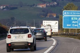 Zona de la autovía del Cantábrico (A-8) donde está el enlace de El Montico.