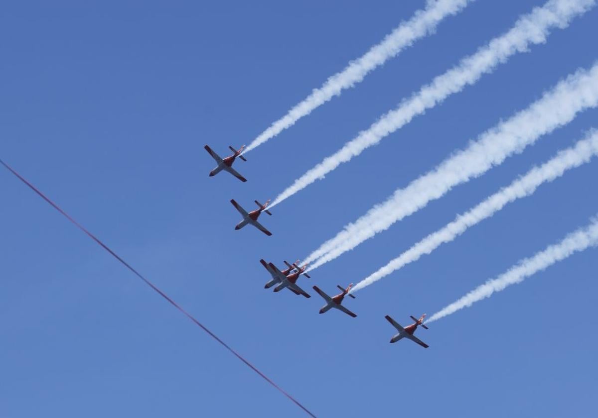 Deslumbrante ensayo del Festival Aéreo de Gijón