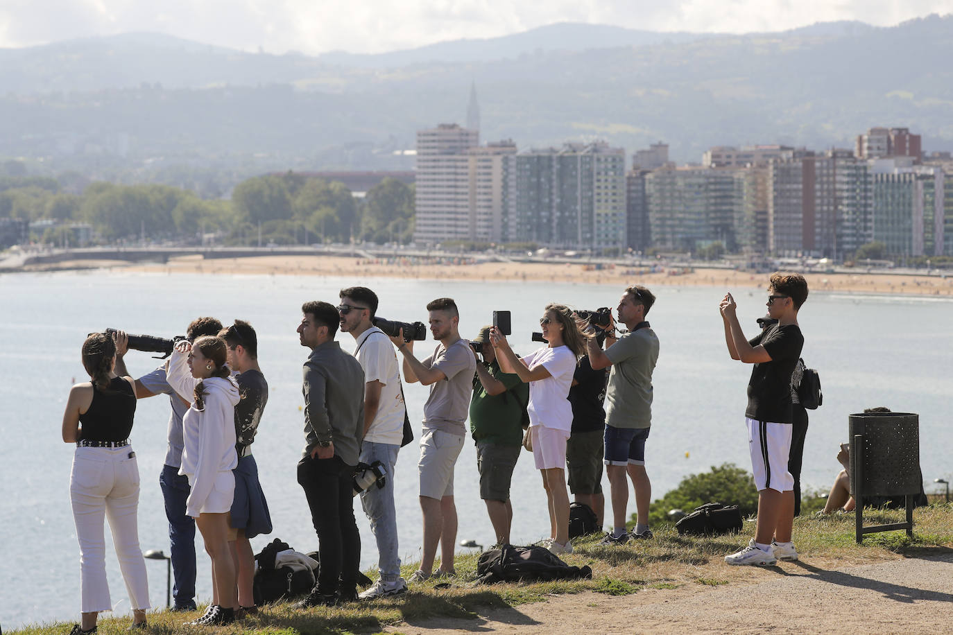 Deslumbrante ensayo del Festival Aéreo de Gijón