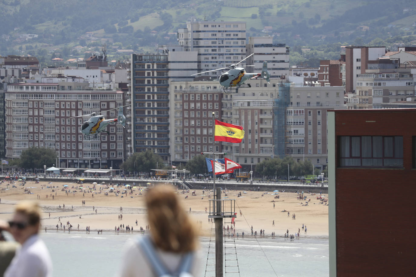 Deslumbrante ensayo del Festival Aéreo de Gijón