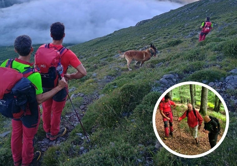 El Grupo de Rescate localizó en perfecto estado al montañero