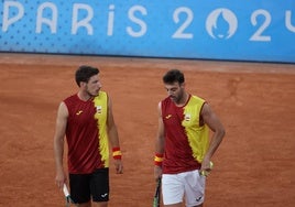 Los españoles Pablo Carreño y Marcel Granollers.