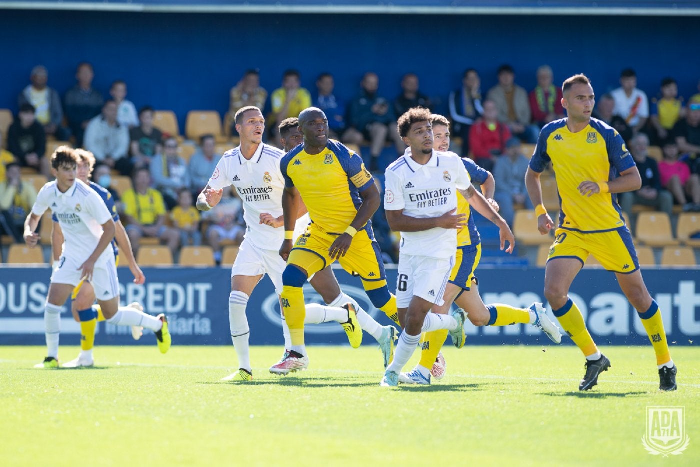 Babin, en un partido de Primera Federación hace dos temporadas ante el Real Madrid Castilla.
