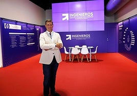 Diego Pérez, Decano del Colegio Oficial de Ingenieros Técnicos Industriales de Asturias. Fotógrafo: J.Simal